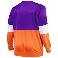 Sweat-shirt fanatiques violet/orange Phoenix Suns Big & Tall Split pour hommes