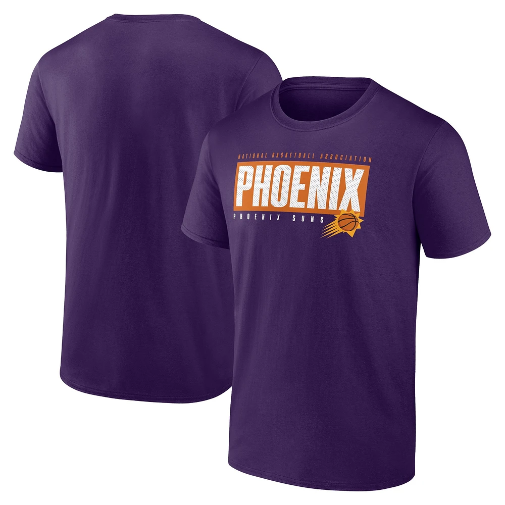 T-shirt violet Phoenix Suns Box Out Fanatics pour hommes