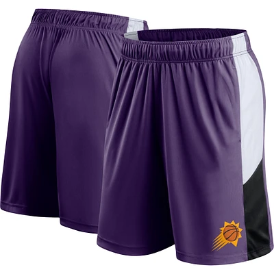 Short de performance Fanatics Purple Phoenix Suns Champion Rush Colorblock pour hommes