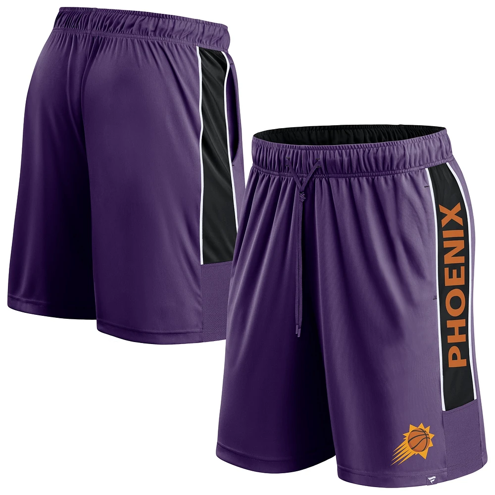 Short de défenseur violet pour hommes Fanatics Phoenix Suns Game Winner