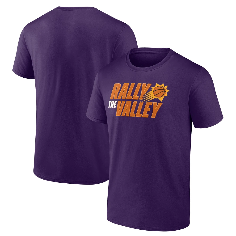 T-shirt violet fanatiques pour hommes des Phoenix Suns Hometown Collection Rally The Valley