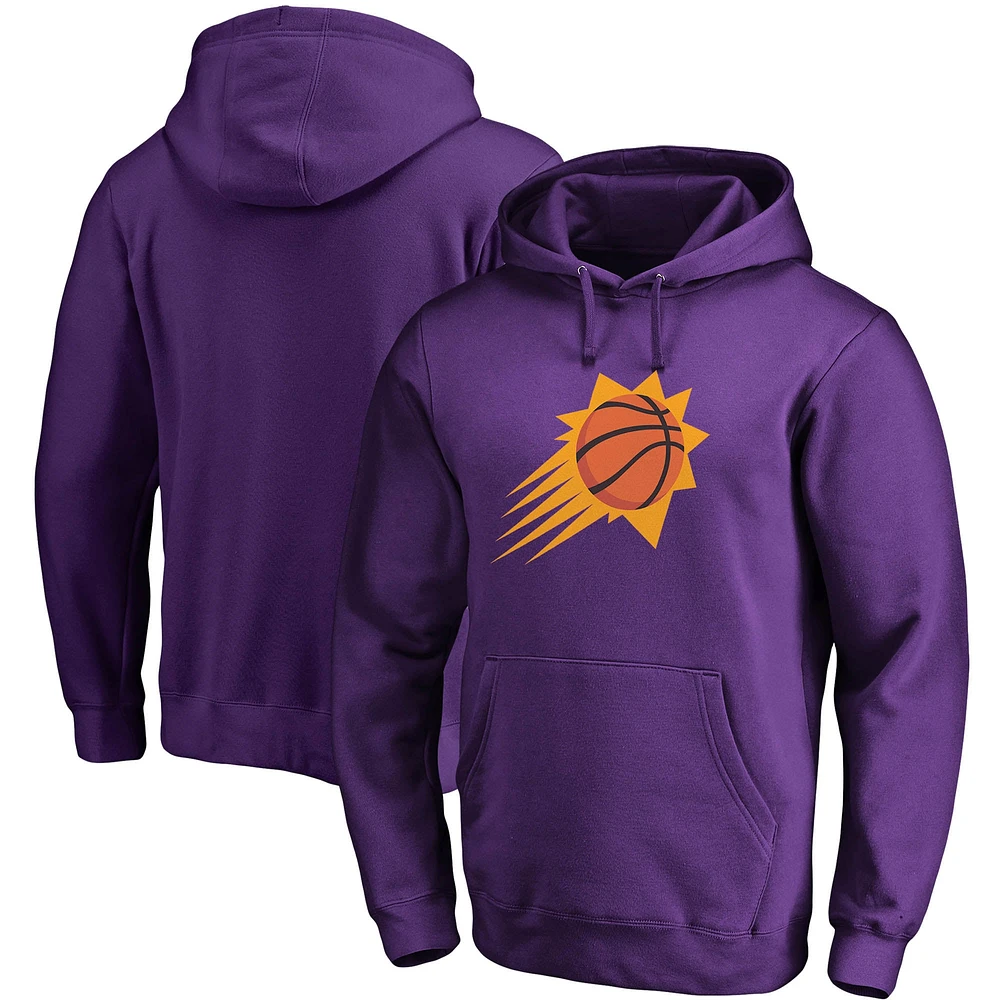 Men's Fanatics Phoenix Suns Icon Primary Logo Fitted Pullover Hoodie