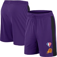 Fanatics Purple Phoenix Suns NBA 75e anniversaire pour hommes de Downtown Performance Practice - Shorts