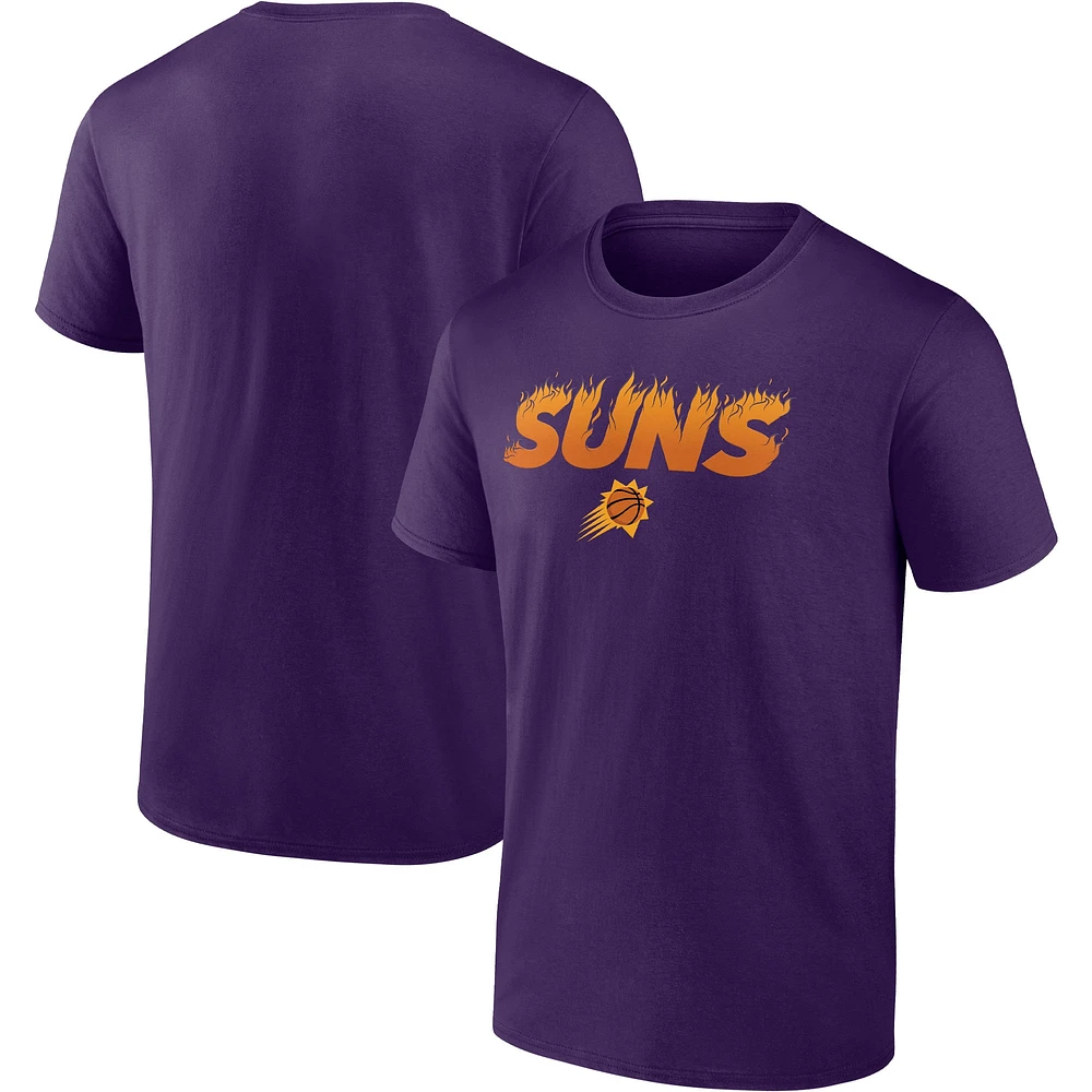 Men's Fanatics Purple Phoenix Suns On Fire Hometown Collection T-Shirt