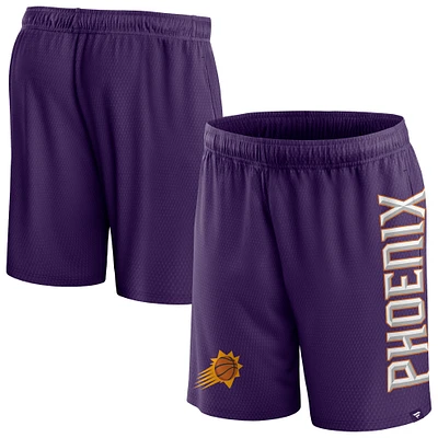 Men's Fanatics Purple Phoenix Suns Post Up Mesh Shorts