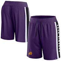 Short en maille emblématique violet Phoenix Suns Fanatics pour hommes