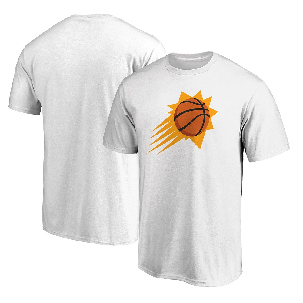 T-shirt blanc avec logo de l'équipe principale des Phoenix Suns Fanatics pour hommes