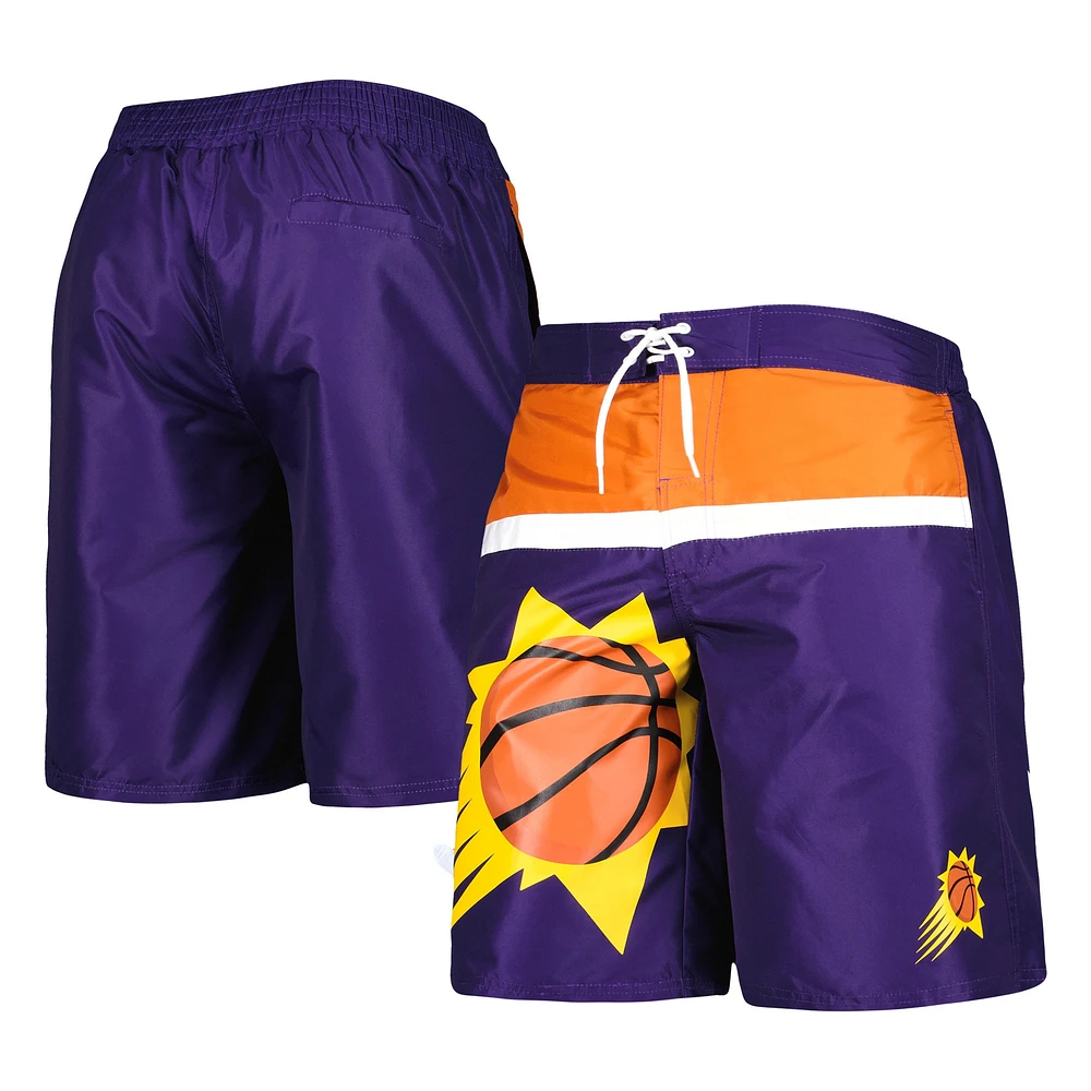 Maillot de bain pour homme G-III Sports by Carl Banks violet Phoenix Suns Sea Wind