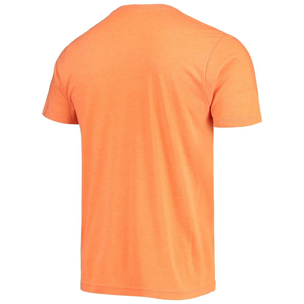 Men's Homage Devin Booker Orange Phoenix Suns Comic Book Player Tri-Blend T-Shirt