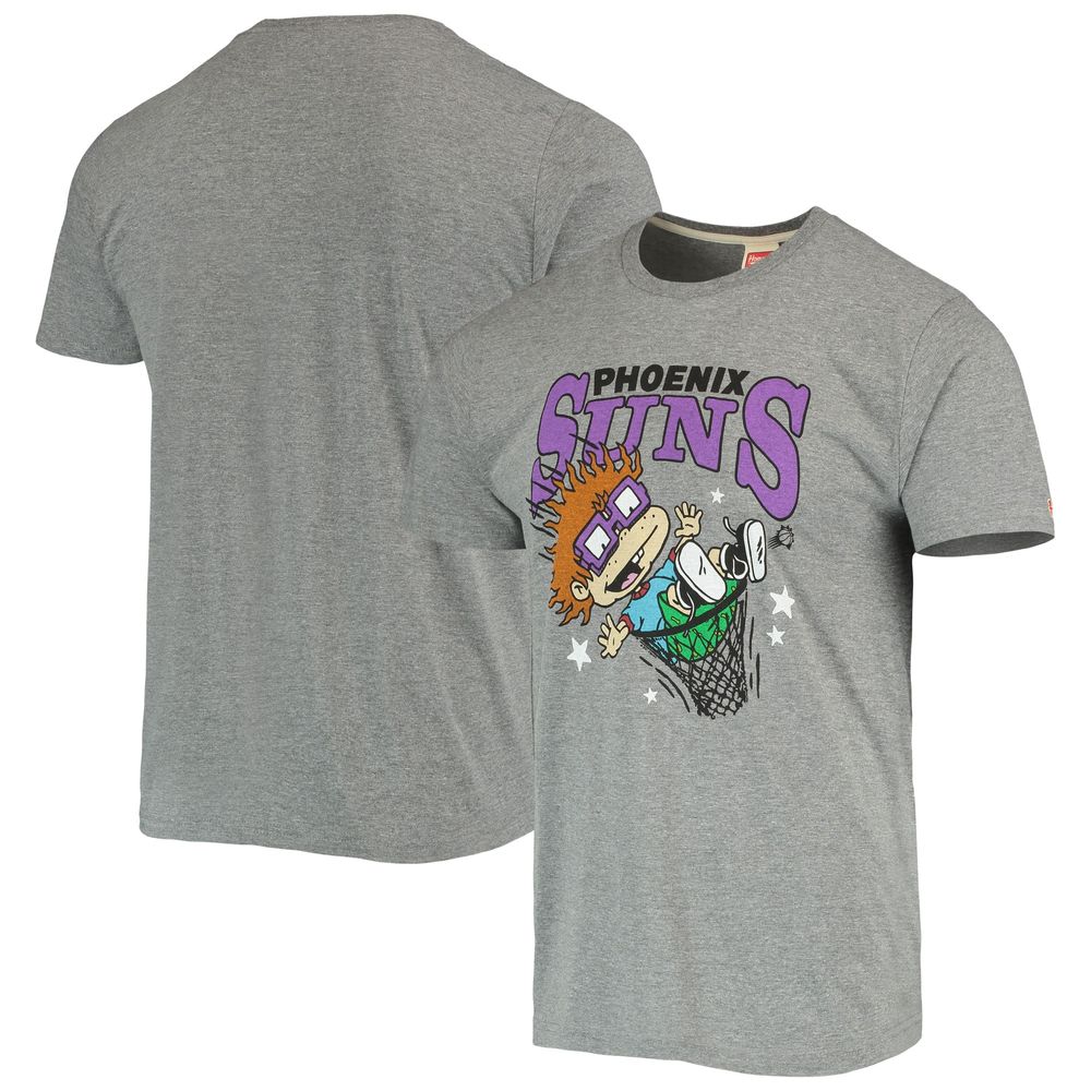 Men's Homage Heathered Gray Phoenix Suns NBA x Rugrats Tri-Blend T-Shirt