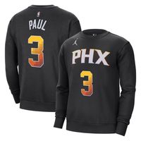 Men's Jordan Brand Chris Paul Black Phoenix Suns Statement Name & Number Pullover Sweatshirt