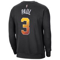 Men's Jordan Brand Chris Paul Black Phoenix Suns Statement Name & Number Pullover Sweatshirt