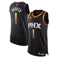 Maillot de joueur authentique Jordan Brand Devin Booker pour homme Phoenix Suns noir - Statement Edition