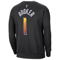 Men's Jordan Brand Devin Booker Black Phoenix Suns Statement Name & Number Pullover Sweatshirt