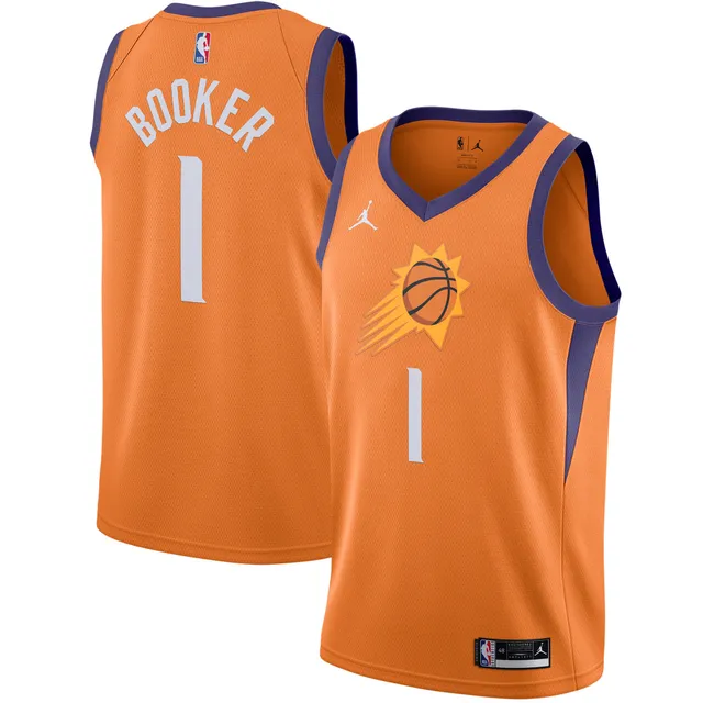 Youth Jordan Brand Devin Booker Black Phoenix Suns Swingman Jersey - Statement Edition Size: Extra Large