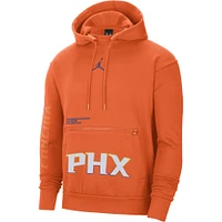 Men's Jordan Brand Orange Phoenix Suns Courtside Statement Edition Pullover Hoodie