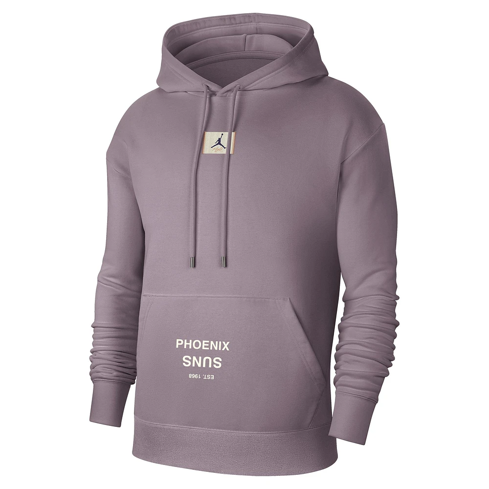 Men's Jordan Brand Purple Phoenix Suns Courtside Statement Edition Pullover Hoodie