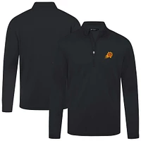 Men's Levelwear Black Phoenix Suns Heron Quarter-Zip Top