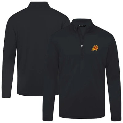 Men's Levelwear Black Phoenix Suns Heron Quarter-Zip Top