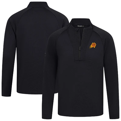 Men's Levelwear Black Phoenix Suns Volley Quarter-Zip Top