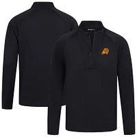 Men's Levelwear Black Phoenix Suns Volley Quarter-Zip Top