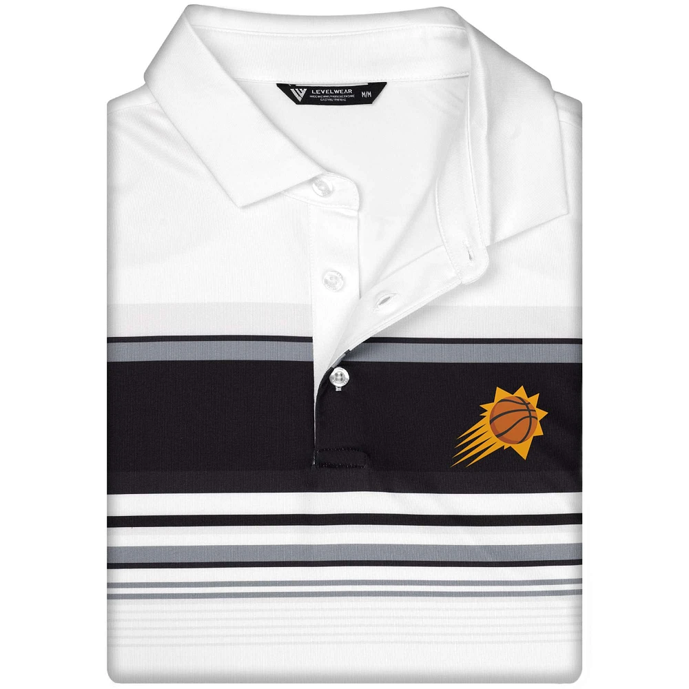 Men's Levelwear White Phoenix Suns Onward Polo