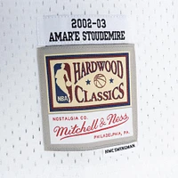 Maillot Swingman Mitchell & Ness Amar'e Stoudemire blanc pour homme des Phoenix Suns 2002/03 Hardwood Classics