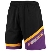 Men's Mitchell & Ness Black Phoenix Suns Hardwood Classics 75th Anniversary Swingman Shorts