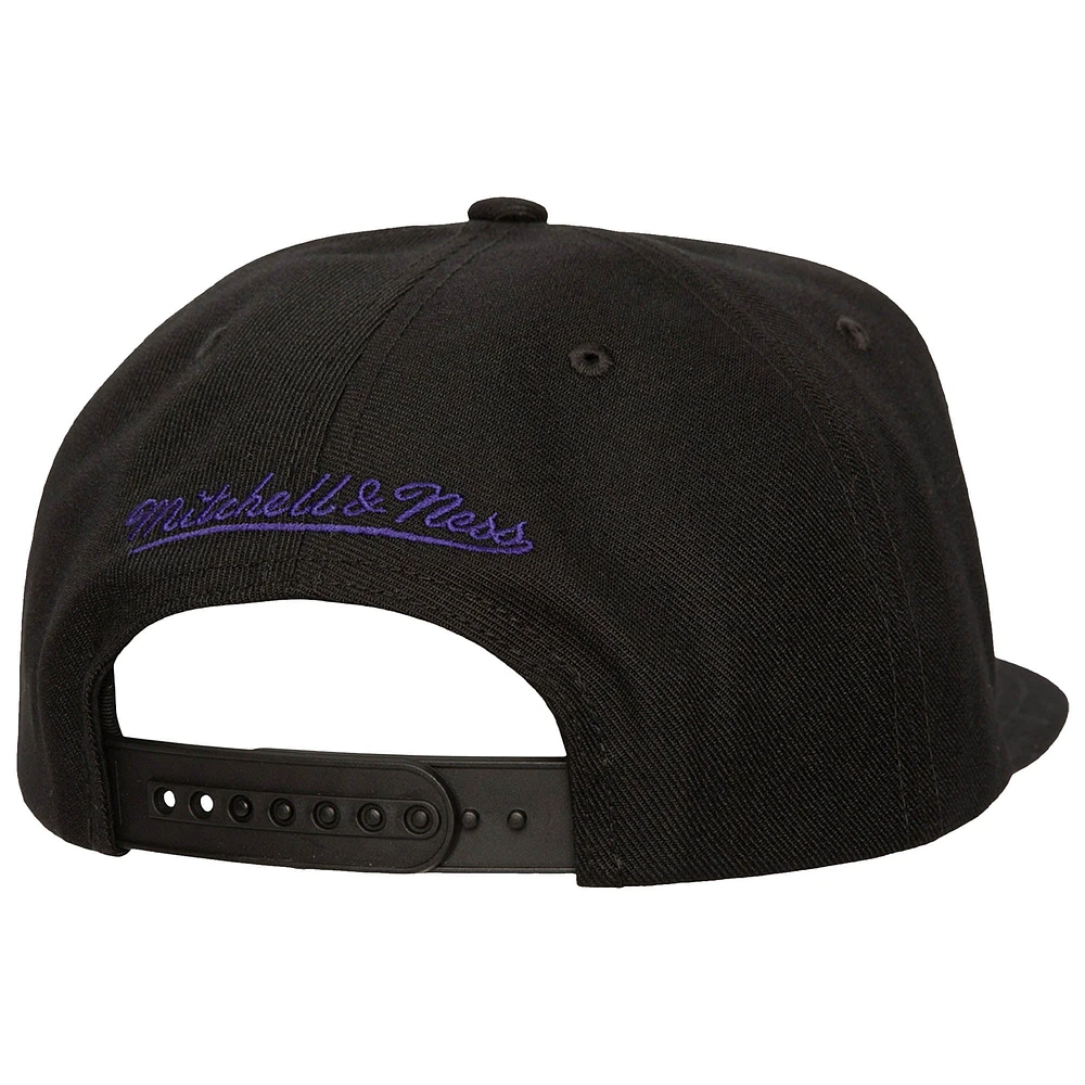 Casquette Snapback avec logo brisé des Phoenix Suns de Mitchell & Ness pour hommes, noire