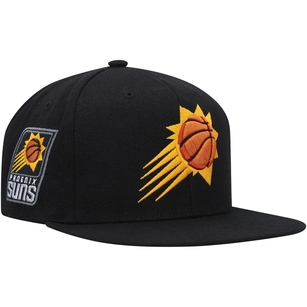 Casquette Snapback noire Phoenix Suns Side Core 2.0 Mitchell & Ness pour hommes