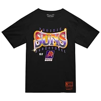 Men's Mitchell & Ness  Black Phoenix Suns Worldwide Collection Glow Up T-Shirt