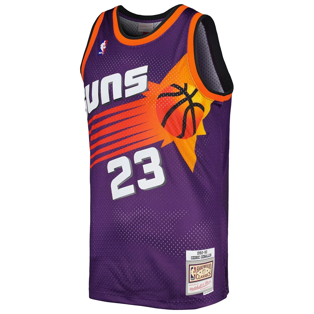 Men's Mitchell & Ness Cedric Ceballos Purple Phoenix Suns 1992/93 Hardwood Classics Swingman Jersey