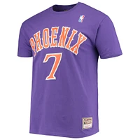 T-shirt avec nom et numéro de point Mitchell & Ness Kevin Johnson violet Phoenix Suns Hardwood Classics pour hommes