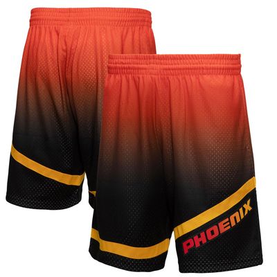 Men's Mitchell & Ness Orange/Black Phoenix Suns - 1996/97 Hardwood Classics Fadeaway Swingman Shorts