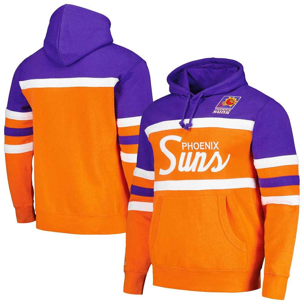 Men's Mitchell & Ness Orange/Purple Phoenix Suns Head Coach Pullover Hoodie