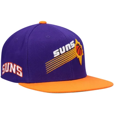 Casquette Snapback Phoenix Suns Hardwood Classics violet/orange Mitchell & Ness pour hommes