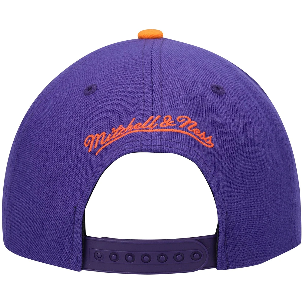 Men's Mitchell & Ness Purple/Orange Phoenix Suns Hardwood Classics Team Two-Tone 2.0 Snapback Hat