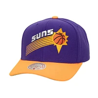 Men's Mitchell & Ness Purple/Orange Phoenix Suns Soul XL Logo Pro Crown Snapback Hat