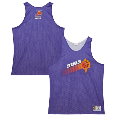 Men's Mitchell & Ness Purple/White Phoenix Suns Hardwood Classics Reversible Mesh Practice Jersey