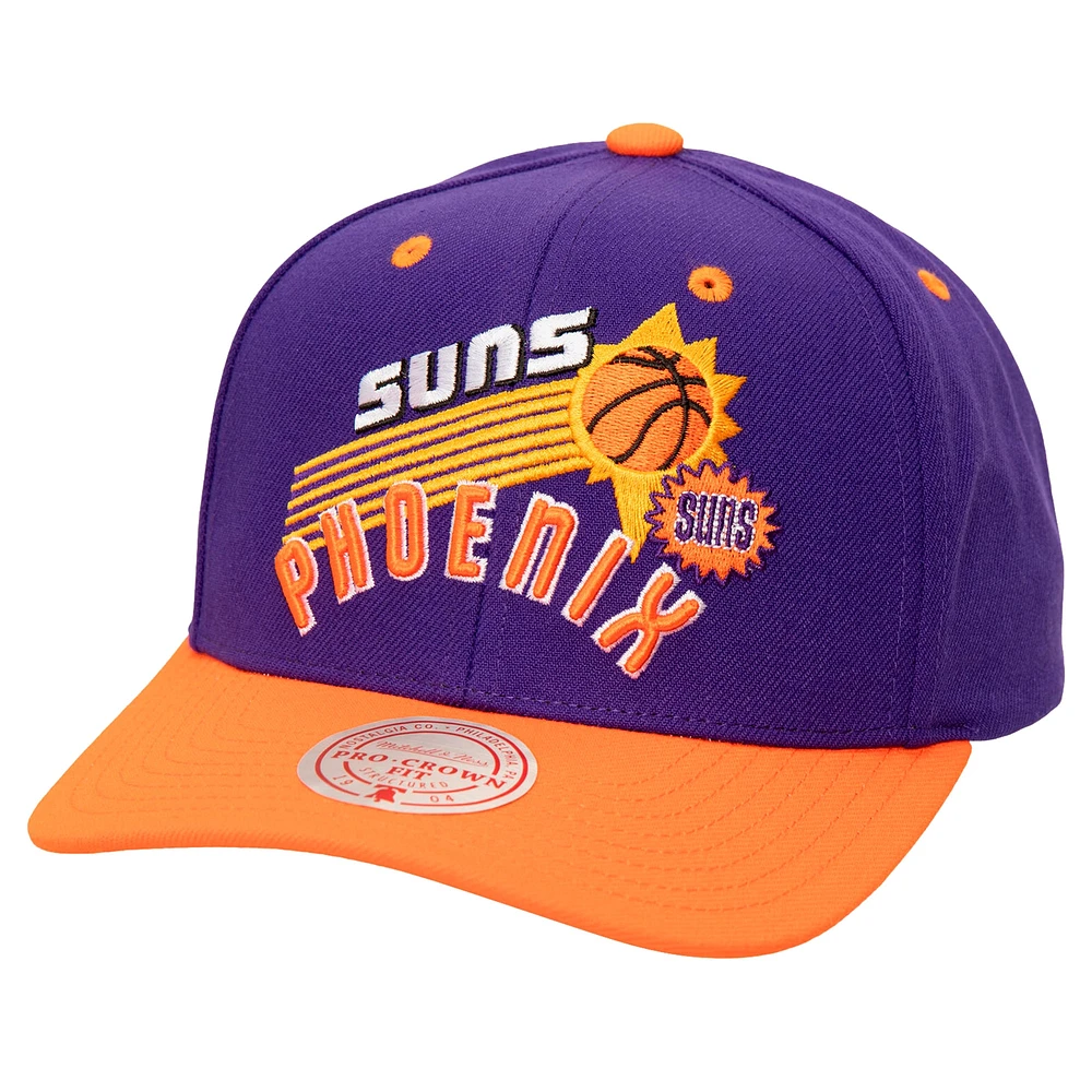 Casquette Snapback Phoenix Suns All In 2.0 Pro Crown Violet Mitchell & Ness pour hommes