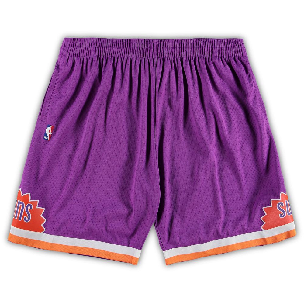 Men's Mitchell & Ness Purple Phoenix Suns Big Tall Hardwood Classics Team Swingman Shorts