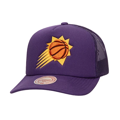 Men's Mitchell & Ness Purple Phoenix Suns Core Evergreen OTC Trucker Adjustable Hat