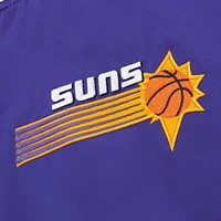 Veste en satin à boutons-pression intégrale pour homme Mitchell & Ness Purple Phoenix Suns Hardwood Classic Primetime