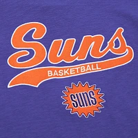 Men's Mitchell & Ness Purple Phoenix Suns Hardwood Classics Felt Applique Slub T-Shirt