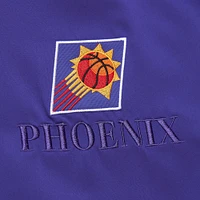 Veste légère en satin à boutons-pression pour homme Mitchell & Ness Purple Phoenix Suns Hardwood Classics Team OG 3.0