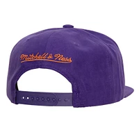 Casquette snapback en daim violet Phoenix Suns Mitchell & Ness pour hommes