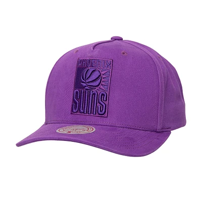 Men's Mitchell & Ness Purple Phoenix Suns Washed Out Tonal Logo Snapback Hat