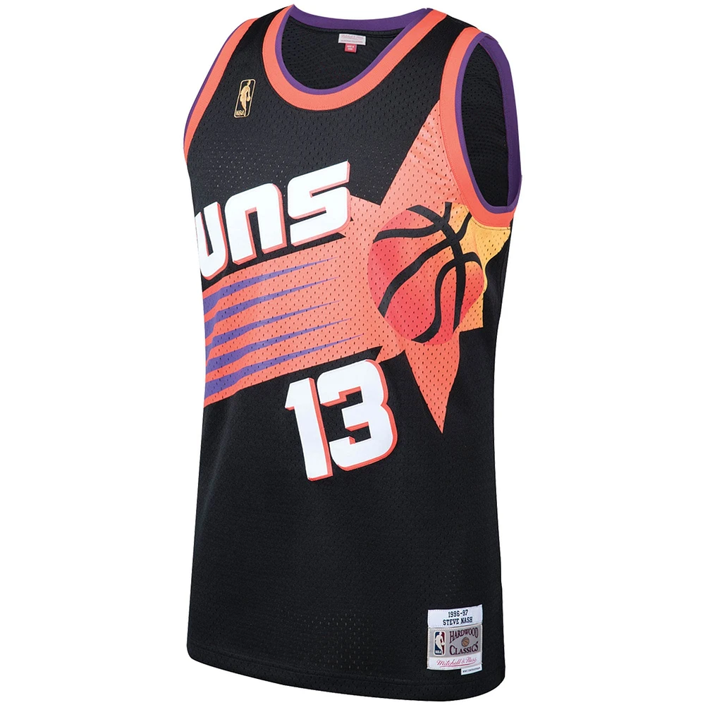 Men's Mitchell & Ness Steve Nash Black Phoenix Suns 1996/97 Hardwood Classics Swingman Jersey