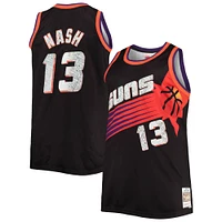 Maillot Swingman Diamond pour hommes Mitchell & Ness Steve Nash noir Phoenix Suns Big Tall 1996/97 NBA 75th Anniversary