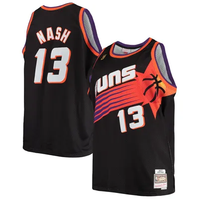 Men's Mitchell & Ness Steve Nash Purple Phoenix Suns Hardwood Classics Player Burst Shorts Size: Small